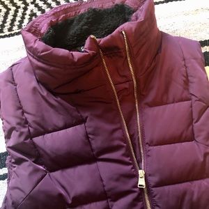 Purple Calvin Klein Puffer Vest